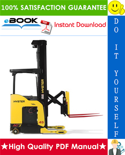 Thumbnail ☆☆ Best ☆☆ Hyster N35ZR, N40ZR, N30ZDR (D470) Reach Trucks Parts Manual