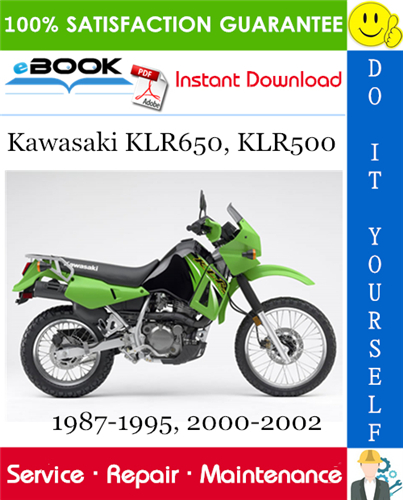 Thumbnail ☆☆ Best ☆☆ Kawasaki KLR650, KLR500 Motorcycle Service Repair Manual Supplement 1987-1995, 2000-2002 Download Thumbnail ☆☆ Best ☆☆ Kawasaki KLR650, KLR500 Motorcycle Service Repair Manual Supplement 1987-1995, 2000-2002 Download