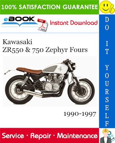 Thumbnail ☆☆ Best ☆☆ Kawasaki ZR550 & 750 Zephyr Fours Motorcycle Service Repair Manual 1990-1997 Download