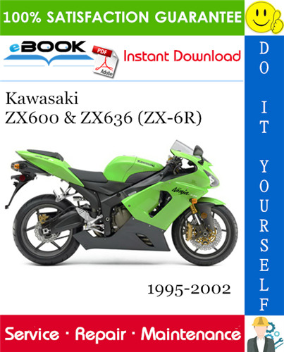 Thumbnail ☆☆ Best ☆☆ Kawasaki ZX600 & ZX636 (ZX-6R) Motorcycle Service Repair Manual 1995-2002 Download