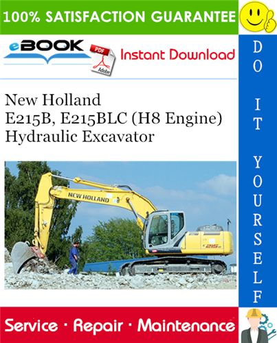 Thumbnail ☆☆ Best ☆☆ New Holland E215B, E215BLC (H8 Engine) Hydraulic Excavator Service Repair Manual