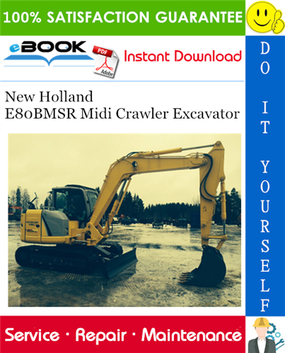Thumbnail ☆☆ Best ☆☆ New Holland E80BMSR Midi Crawler Excavator Service Repair Manual