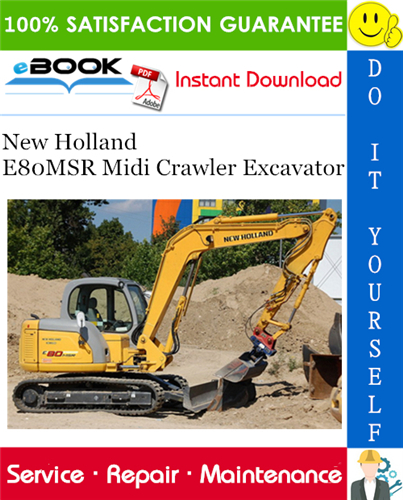 Thumbnail ☆☆ Best ☆☆ New Holland E80MSR Midi Crawler Excavator Service Repair Manual