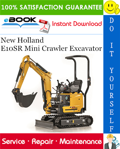 Thumbnail ☆☆ Best ☆☆ New Holland E10SR Mini Crawler Excavator Service Repair Manual