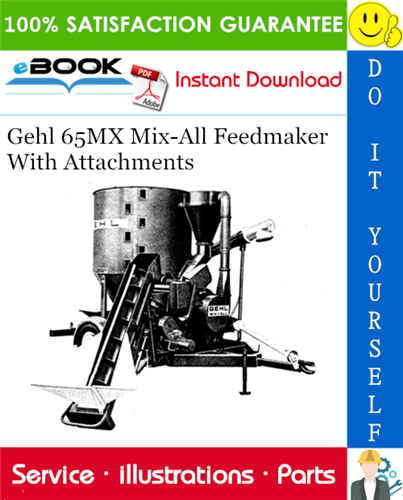 Thumbnail ☆☆ Best ☆☆ Gehl 65MX Mix-All Feedmaker With Attachments Parts Manual