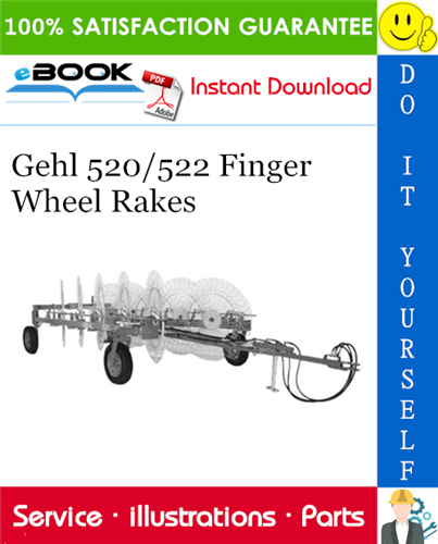 Thumbnail ☆☆ Best ☆☆ Gehl 520/522 Finger Wheel Rakes Parts Manual