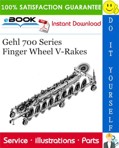 Thumbnail ☆☆ Best ☆☆ Gehl 700 Series Finger Wheel V-Rakes Parts Manual