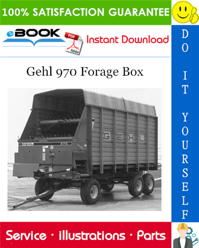 Thumbnail ☆☆ Best ☆☆ Gehl 970 Forage Box Parts Manual