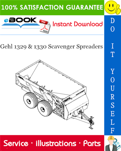 Thumbnail ☆☆ Best ☆☆ Gehl 1329 & 1330 Scavenger Spreaders Parts Manual