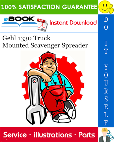 Thumbnail ☆☆ Best ☆☆ Gehl 1330 Truck Mounted Scavenger Spreader Parts Manual
