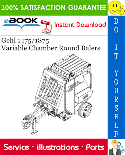 Thumbnail ☆☆ Best ☆☆ Gehl 1475/1875 Variable Chamber Round Balers Parts Manual