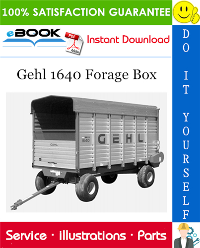 Thumbnail ☆☆ Best ☆☆ Gehl 1640 Forage Box Parts Manual