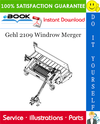 Thumbnail ☆☆ Best ☆☆ Gehl 2109 Windrow Merger Parts Manual