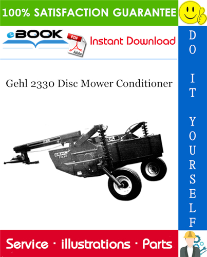 Thumbnail ☆☆ Best ☆☆ Gehl 2330 Disc Mower Conditioner Parts Manual