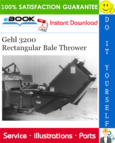 Thumbnail ☆☆ Best ☆☆ Gehl 3200 Rectangular Bale Thrower Parts Manual