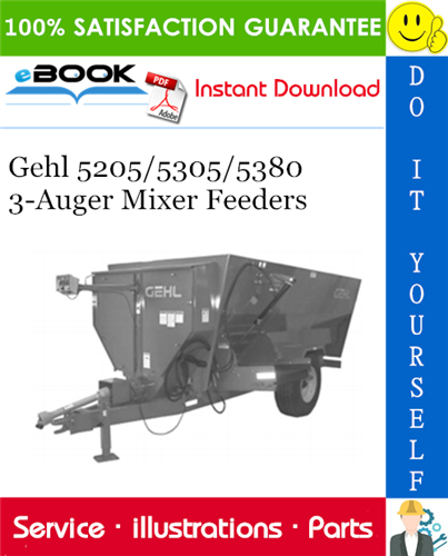 Thumbnail ☆☆ Best ☆☆ Gehl 5205/5305/5380 3-Auger Mixer Feeders Parts Manual