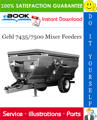 Thumbnail ☆☆ Best ☆☆ Gehl 7435/7500 Mixer Feeders Parts Manual
