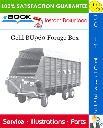 Thumbnail ☆☆ Best ☆☆ Gehl BU960 Forage Box Parts Manual