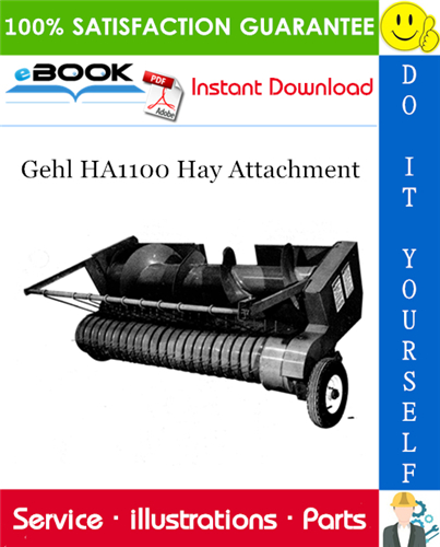 Thumbnail ☆☆ Best ☆☆ Gehl HA1100 Hay Attachment Parts Manual