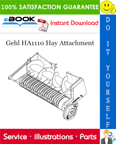 Thumbnail ☆☆ Best ☆☆ Gehl HA1110 Hay Attachment Parts Manual
