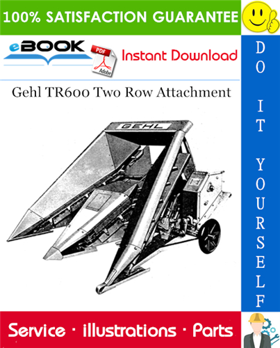 Thumbnail ☆☆ Best ☆☆ Gehl TR600 Two Row Attachment Parts Manual