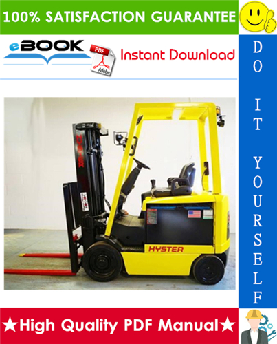 Thumbnail ☆☆ Best ☆☆ Hyster E45XM2, E50XM2, E55XM2, E60XM2, E65XM2 (F108) Cushion Tire Sit-Down Rider Electric Lift Trucks Parts Manual