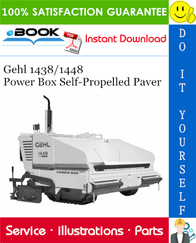 Thumbnail ☆☆ Best ☆☆ Gehl 1438/1448 Power Box Self-Propelled Paver Parts Manual