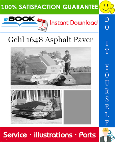Thumbnail ☆☆ Best ☆☆ Gehl 1648 Asphalt Paver Parts Manual