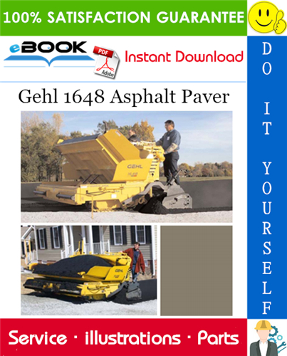 Thumbnail ☆☆ Best ☆☆ Gehl 1648 Asphalt Paver Parts Manual