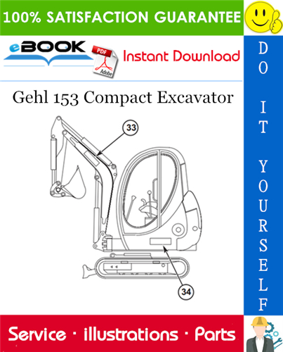 Thumbnail ☆☆ Best ☆☆ Gehl 153 Compact Excavator Parts Manual