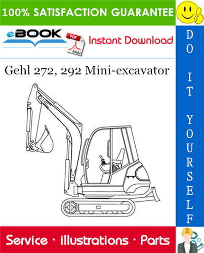 Thumbnail ☆☆ Best ☆☆ Gehl 272, 292 Mini-excavator Parts Manual