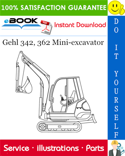 Thumbnail ☆☆ Best ☆☆ Gehl 342, 362 Mini-excavator Parts Manual