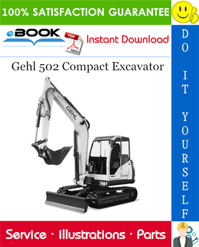 Thumbnail ☆☆ Best ☆☆ Gehl 502 Compact Excavator Parts Manual (Serial Number: AB00473 to AB02974)