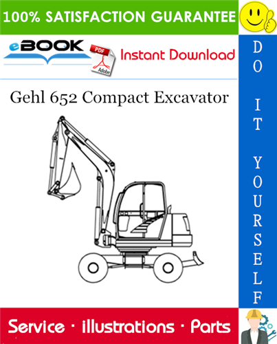 Thumbnail ☆☆ Best ☆☆ Gehl 652 Compact Excavator Parts Manual (Beginning Serial Number: AB00473)
