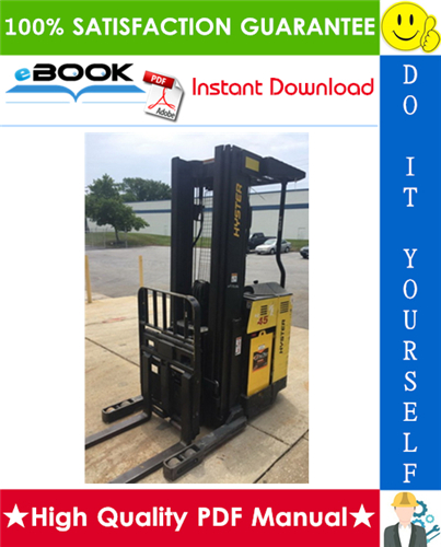 Thumbnail ☆☆ Best ☆☆ Hyster N30XMDR2, N45XMR2 (F138) Electric Narrow Aisle Single Reach Lift Trucks Parts Manual
