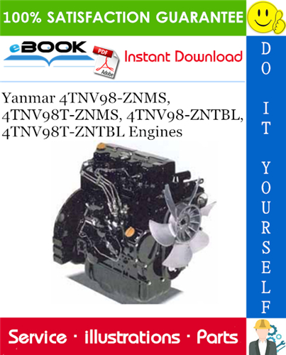 Thumbnail ☆☆ Best ☆☆ Yanmar 4TNV98-ZNMS, 4TNV98T-ZNMS, 4TNV98-ZNTBL, 4TNV98T-ZNTBL Engines Parts Manual