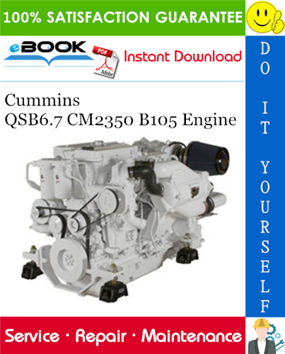 Thumbnail ☆☆ Best ☆☆ Cummins QSB6.7 CM2350 B105 Engine Service Repair Manual 