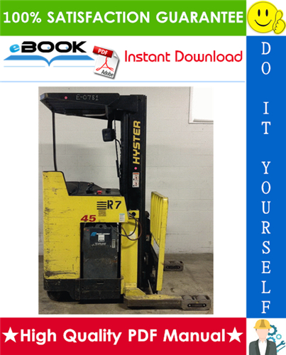 Thumbnail ☆☆ Best ☆☆ Hyster N30XMDR3, N45XMR3 (G138) Electric Narrow Aisle Double Reach Lift Trucks Parts Manual