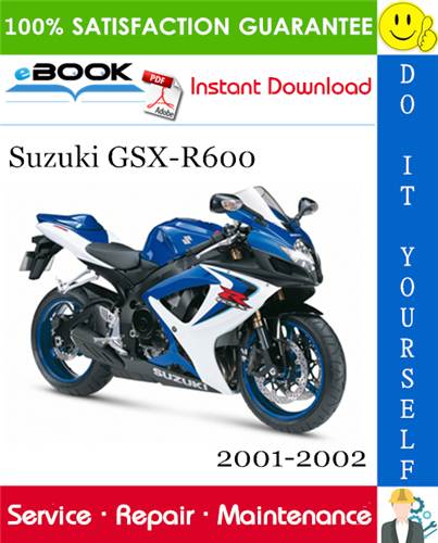 Thumbnail ☆☆ Best ☆☆ Suzuki GSX-R600 Motorcycle Service Repair Manual 2001-2002 Download