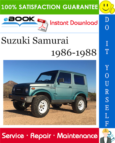 Thumbnail ☆☆ Best ☆☆ Suzuki Samurai Service Repair Manual 1986-1988 Download