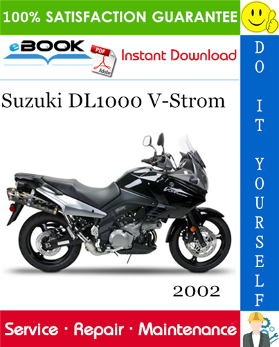 Thumbnail ☆☆ Best ☆☆ 2002 Suzuki DL1000 V-Strom Motorcycle Service Repair Manual 
