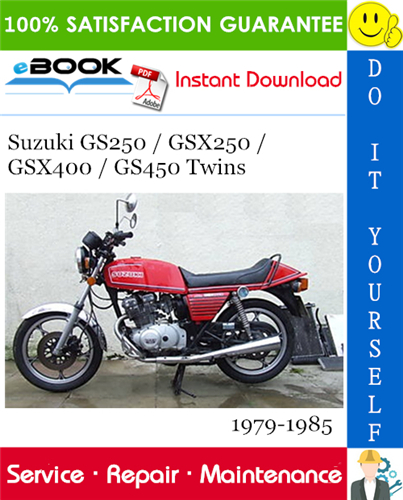Thumbnail ☆☆ Best ☆☆ Suzuki GS250 / GSX250 / GSX400 / GS450 Twins Motorcycle Service Repair Manual 1979-1985 Download