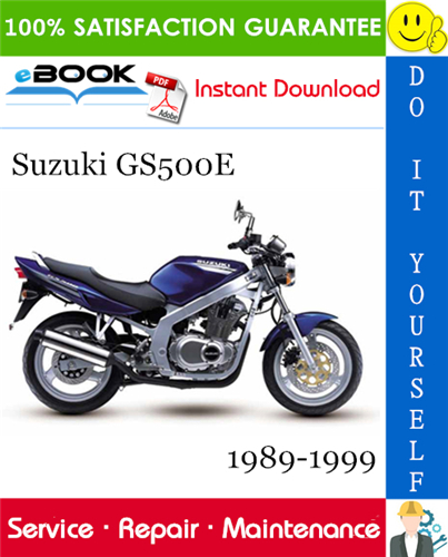 Thumbnail ☆☆ Best ☆☆ Suzuki GS500E Motorcycle Service Repair Manual 1989-1999 Download
