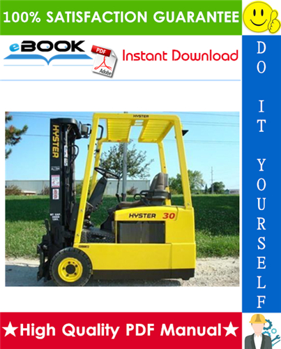 Thumbnail ☆☆ Best ☆☆ Hyster J30XMT2, J35XMT2, J40XMT2 (H160) 3-Wheel Electric Forklift Trucks Parts Manual