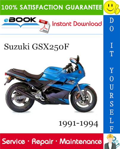 Thumbnail ☆☆ Best ☆☆ Suzuki GSX250F Motorcycle Service Repair Manual 1991-1994 Download