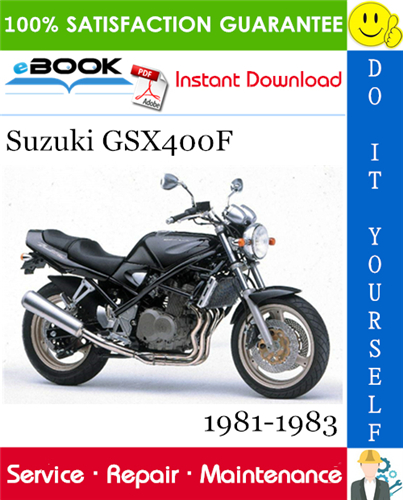 Thumbnail ☆☆ Best ☆☆ Suzuki GSX400F Motorcycle Service Repair Manual 1981-1983 Download