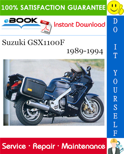 Thumbnail ☆☆ Best ☆☆ Suzuki GSX1100F Motorcycle Service Repair Manual 1989-1994 Download