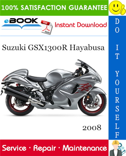 Thumbnail ☆☆ Best ☆☆ 2008 Suzuki GSX1300R Hayabusa Motorcycle Service Repair Manual 