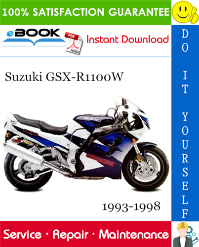 Thumbnail ☆☆ Best ☆☆ Suzuki GSX-R1100W Motorcycle Service Repair Manual 1993-1998 Download