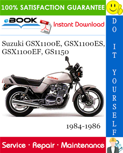 Thumbnail ☆☆ Best ☆☆ Suzuki GSX1100E, GSX1100ES, GSX1100EF, GS1150 Motorcycle Service Repair Manual 1984-1986 Download